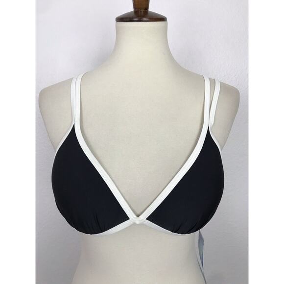 In Mocean Color Block Padded Push Up Triangle Bikini Top Swimwear - Picture 1 of 8
